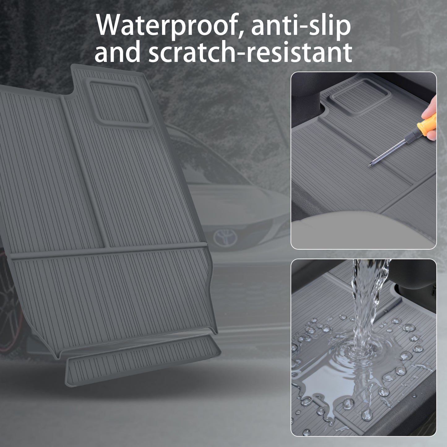 Center Console Organizer Lower Tray for Sienna 20212022 2023 2024 2025 2026 Sienna Accessories,Silicone Lower Center Console Tray Interior Storage Box for Sienna