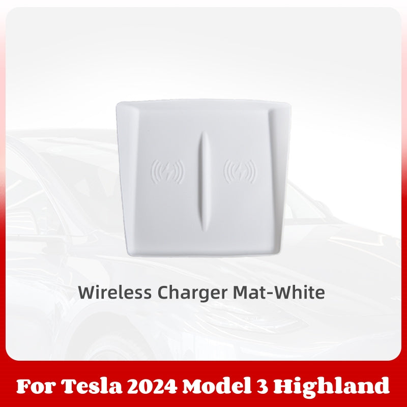 Center Console Wireless Ladegerät für 2024+ Modell 3 Highland & 2025 Neues Modell Y Wacholder