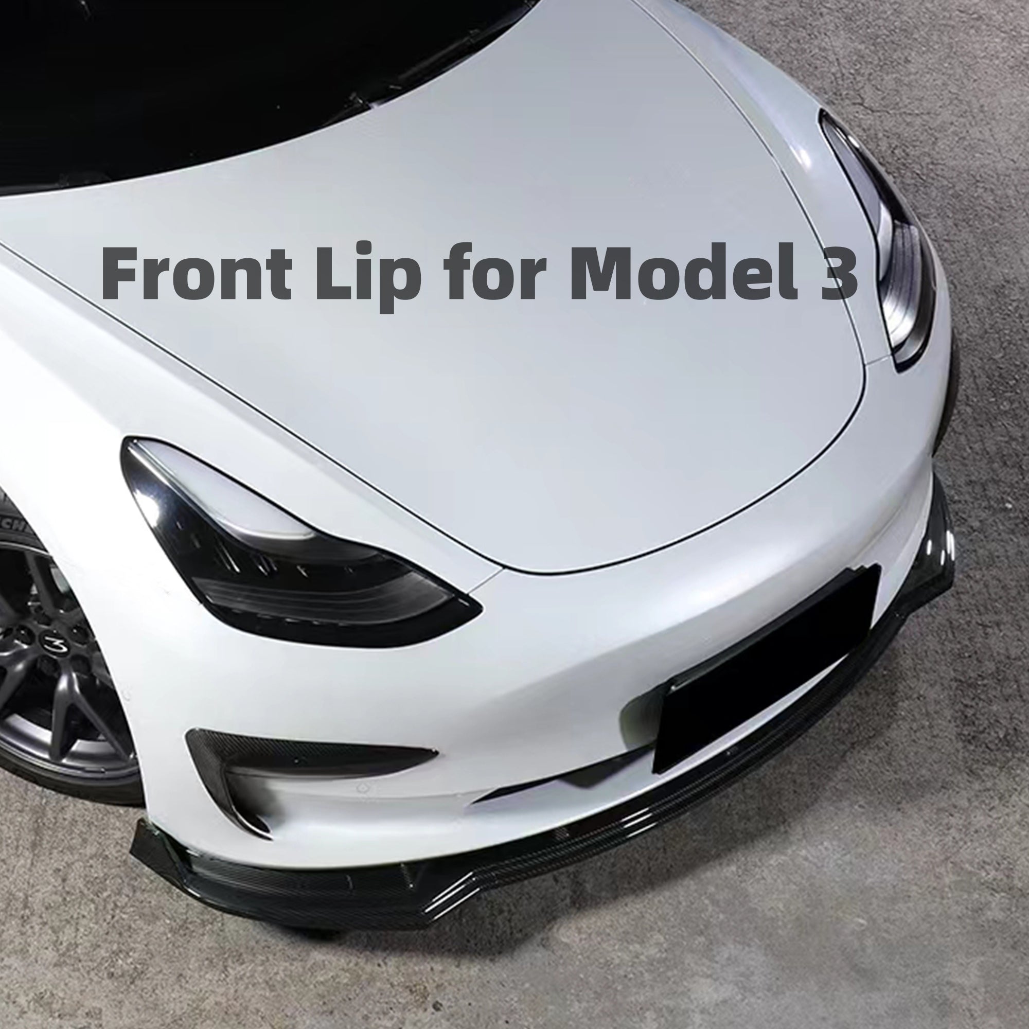 Front Bumper Lip for Tesla Model 3 2017-2023 Splitter Spoiler – Arcoche