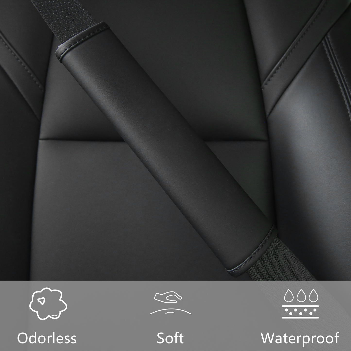 Seat Belt Cover Shoulder Strap Covers for All Model 3 Y S X New Model 3 Highland (1 Pair)