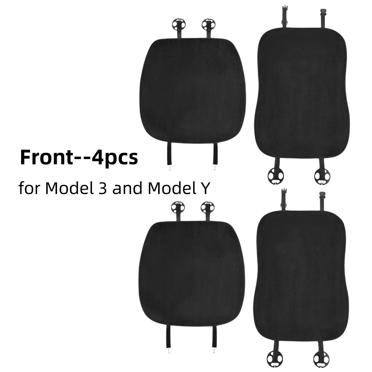 Coussin de siège d'auto en flanelle premium pour le modèle 3/Highland/Y/Juniper