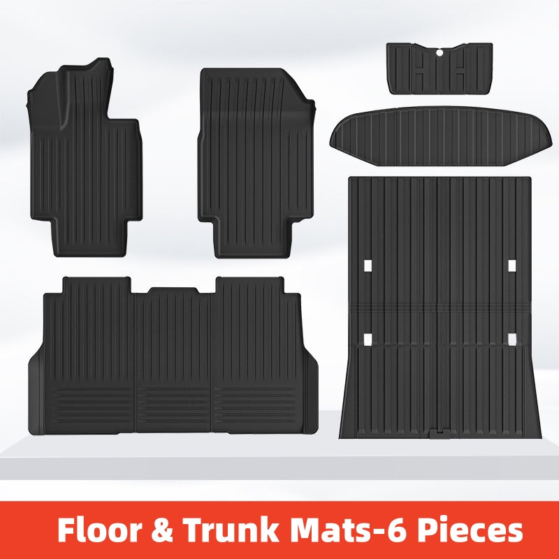 the full set of floor an trunk mats 6pcs for our Cybertruck