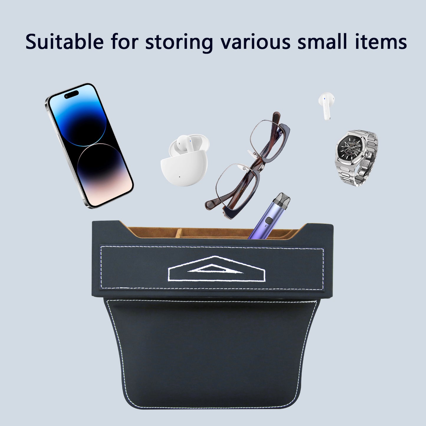 Organizador de llenado de espacio de asiento de Cybertruck: diseño mejorado y engrosado, 1 paquete