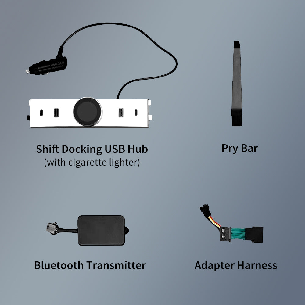 Dock di cambio rotante intelligente con hub USB per Tesla New Model Y Juniper & Model 3 Highland