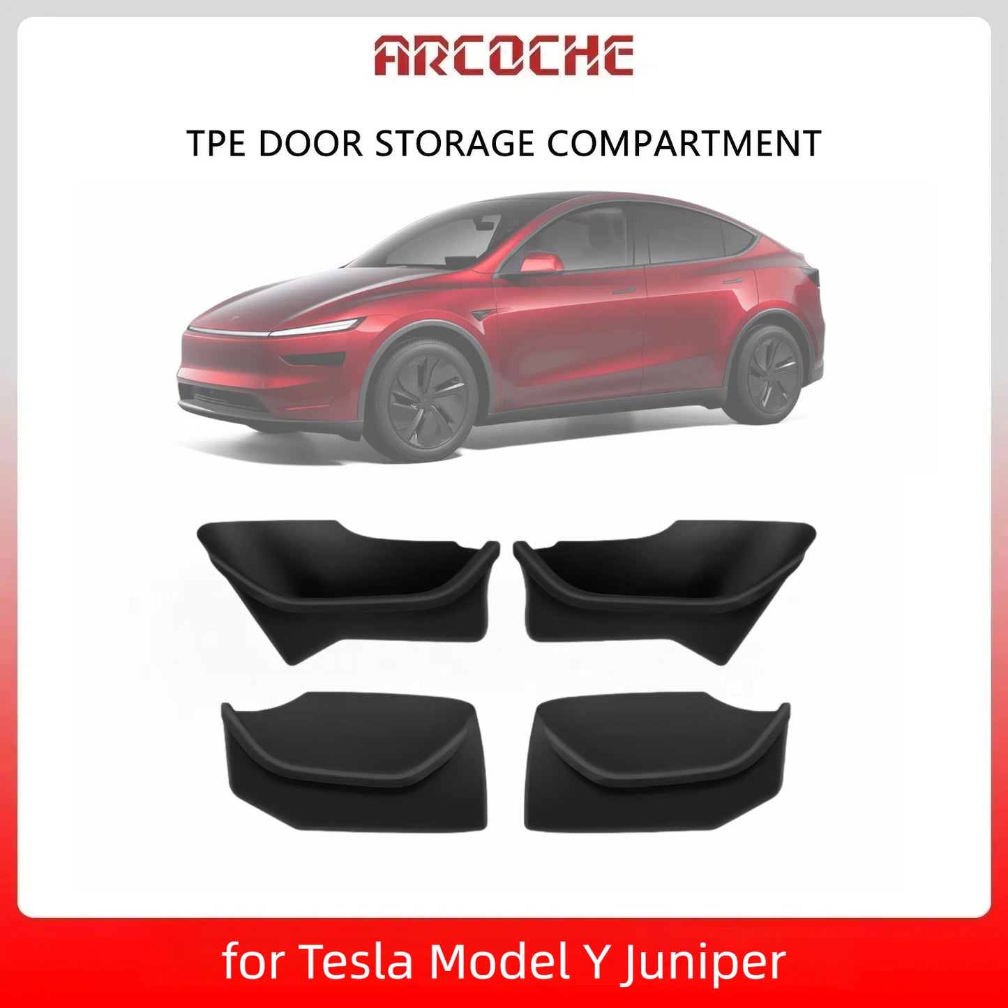 Skladatel bočních dveří TPE plná zabalená pro model 3/Highland/Y/Juniper 2018-2025