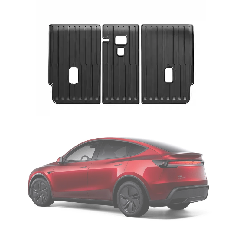 Couvercle arrière du siège arrière et tapis de protection du coffre 3pcs pour Tesla New Model Y Juniper 2025+