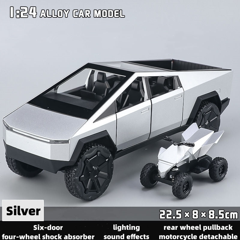 Toy Model Car de Tesla Cybertruck Diecast Modelo de recolección de aleación para niños Mano de 3 años