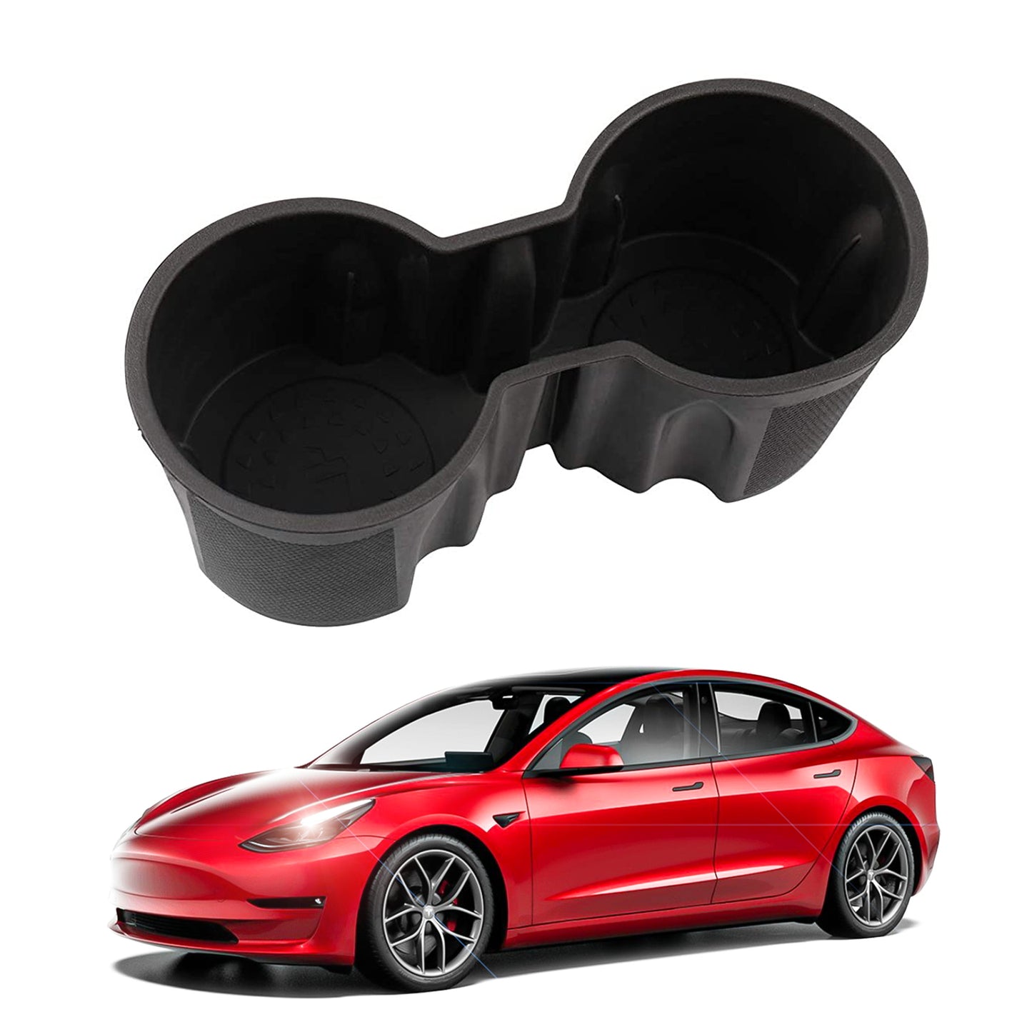 Center Console Cup Holders for Model 3/Y TPE Car Interior Accessories