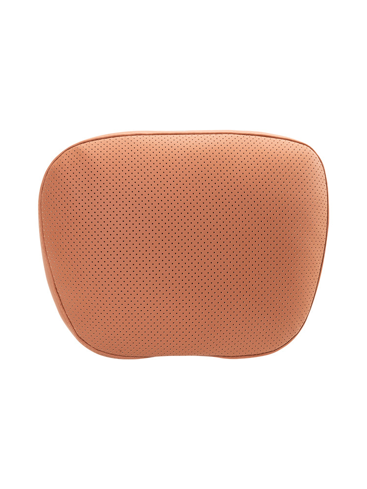 Breathable Honeycomb Nappa Leather Cloud Cotton Headrest and Lumbar Cushion Set