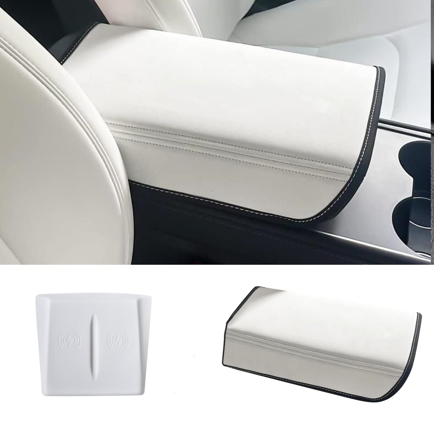 Charging Mat & Armrest Cover for Model 3/Y & New Model 3 Highland
