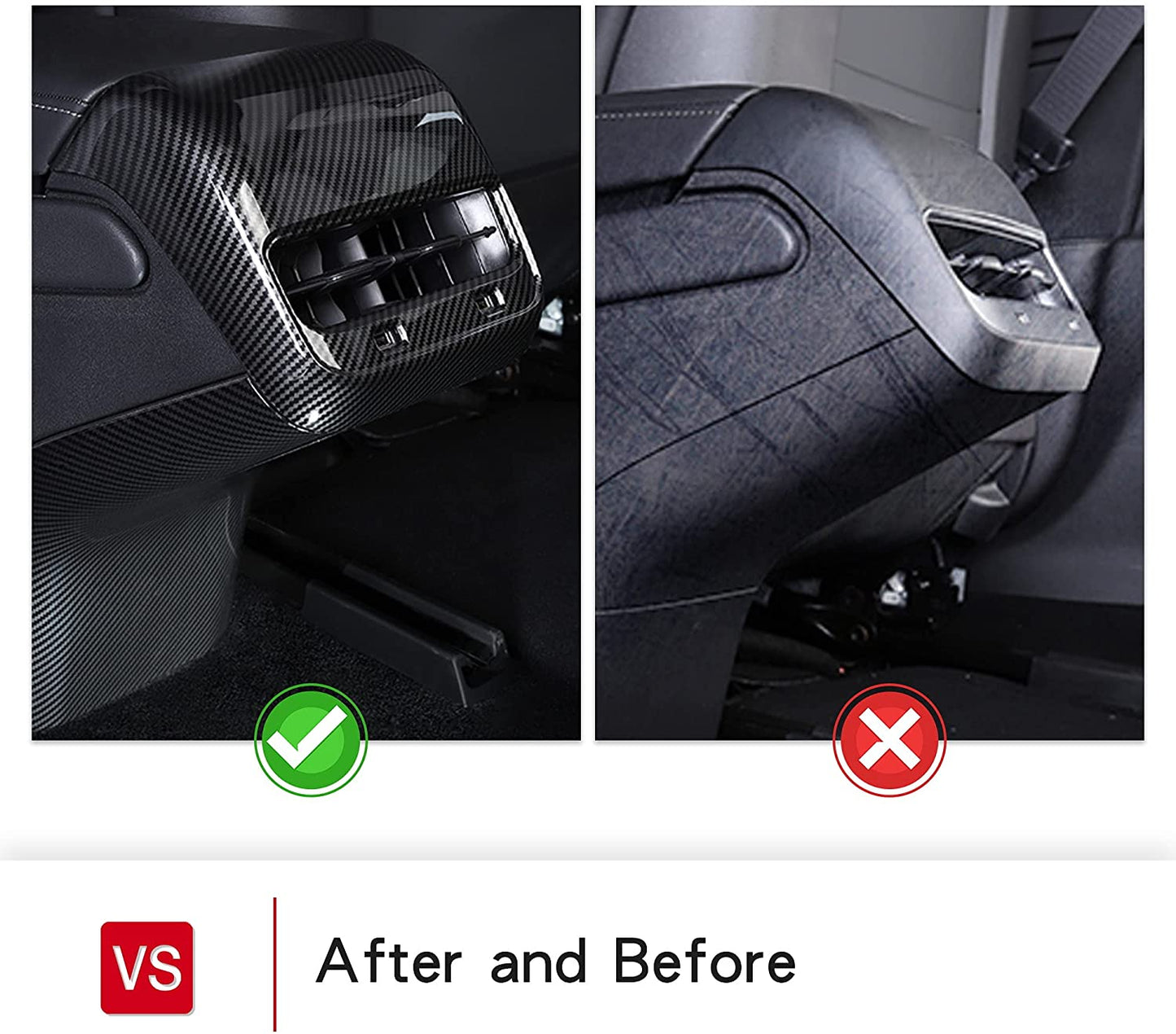 tesla model 3 Y car 2022 2023 2021 s3xy arcoche accessories accessory carbon fiber center console armrest anti kick reat air vent protect protection aftermarket price standard long range performance sr+ electric car rwd ev interior exterior diy decoration price elon musk must have black white blue 5 7 seats seat