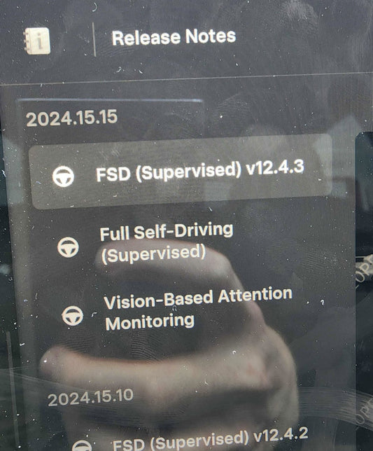 Tesla Rolls Out FSD V12.4.3 to Employees
