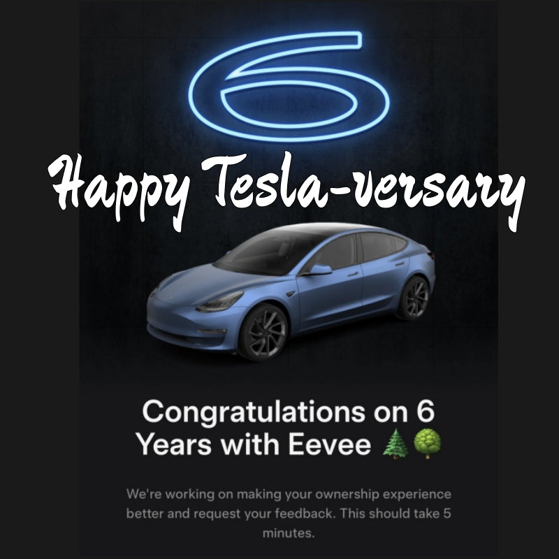 The Tesla App Now Marks Your Vehicle's Anniversary