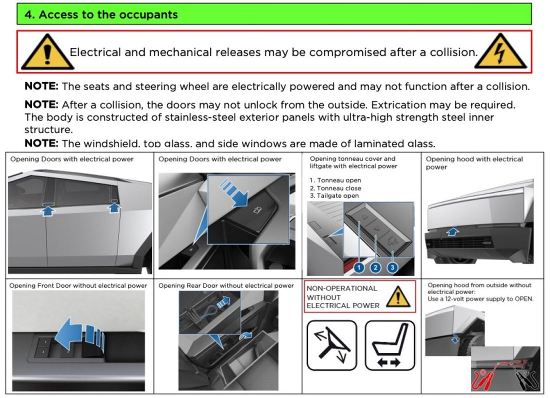 Tesla Cybertruck to Feature 'Stuck Detection' and Introduces Fire Safety Guidelines