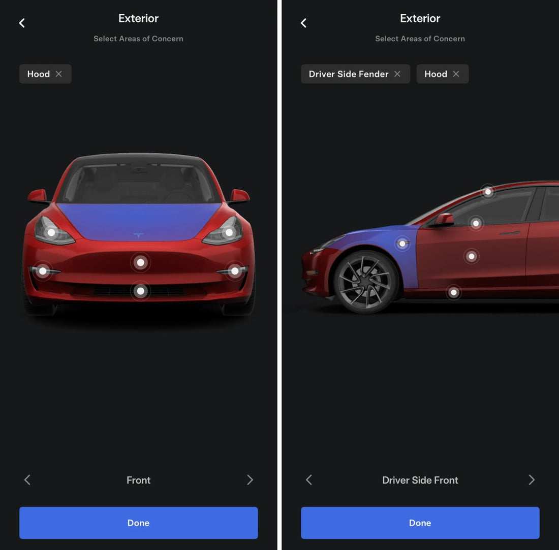 Tesla App Introduces Visual Interface for Easier Service Requests