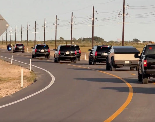 Tesla Cybertruck Makes Appearance in Donald Trump's Motorcade Near Starbase, Texas – Plus, Amazing Black Friday Deals on Tesla Accessories！