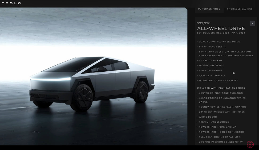 Tesla unveils order configuration for the 'Foundation Series' Cybertruck
