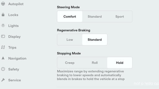 Tesla is making changes to the stopping modes for the Model 3 and Y, opting to exclusively feature Hold Mode.