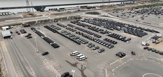 A Fleet of Over 50 Tesla Cybertrucks Sighted at Giga Texas