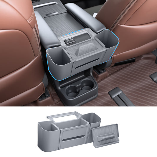 Center Console Rear Armrest Organizer for Sienna 2021 2022 2023 2024 2025 2026,Central Control Organizer for Sienna Interior Accessories