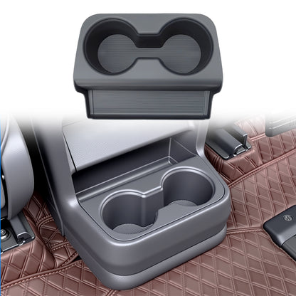 Center Console Rear Cup Holder for Sienna 2021 2022 2023 2024 2025,Cup Holder Organizer for Sienna LE Limited Platinum SE XLE XSE