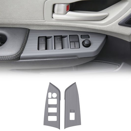 Car Door Window Lift Panel Switch Cover for Sienna 2021 2022 2023 2024 2025 Accessories,Silicone Interior Decoration for Sienna(Window Lift Panel) 2PCS