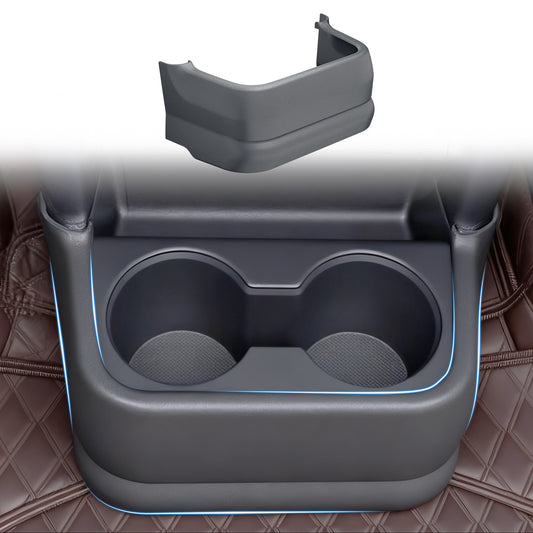 Center Console Rear Cup Holder Anti Kick Cover for Sienna 2021 2022 2023 2024 2025 2026,Rear Cup Holder Panel Cover for Sienna LE Limited Platinum SE XLE XSE