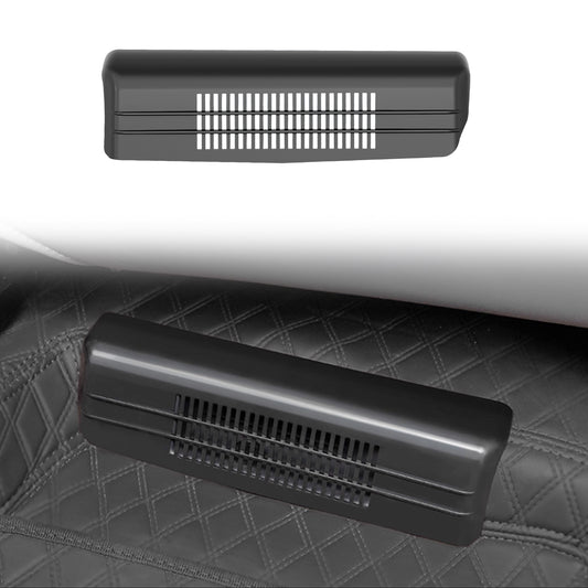 Center Console Air Vent Cover for Sienna 2021 2022 2023 2024 2025 ABS Material Mesh Rear Floor Backseat Under Seat Air Flow Vent Grille Protection Cover for Sienna Accessories 2Pcs Black