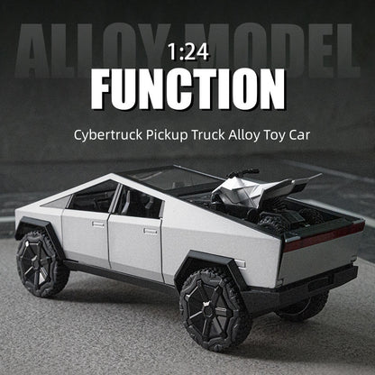 Modello giocattolo auto di Tesla Cybertruck modello pick-up in lega pressofusa per bambini ragazzi dai 3 anni in su