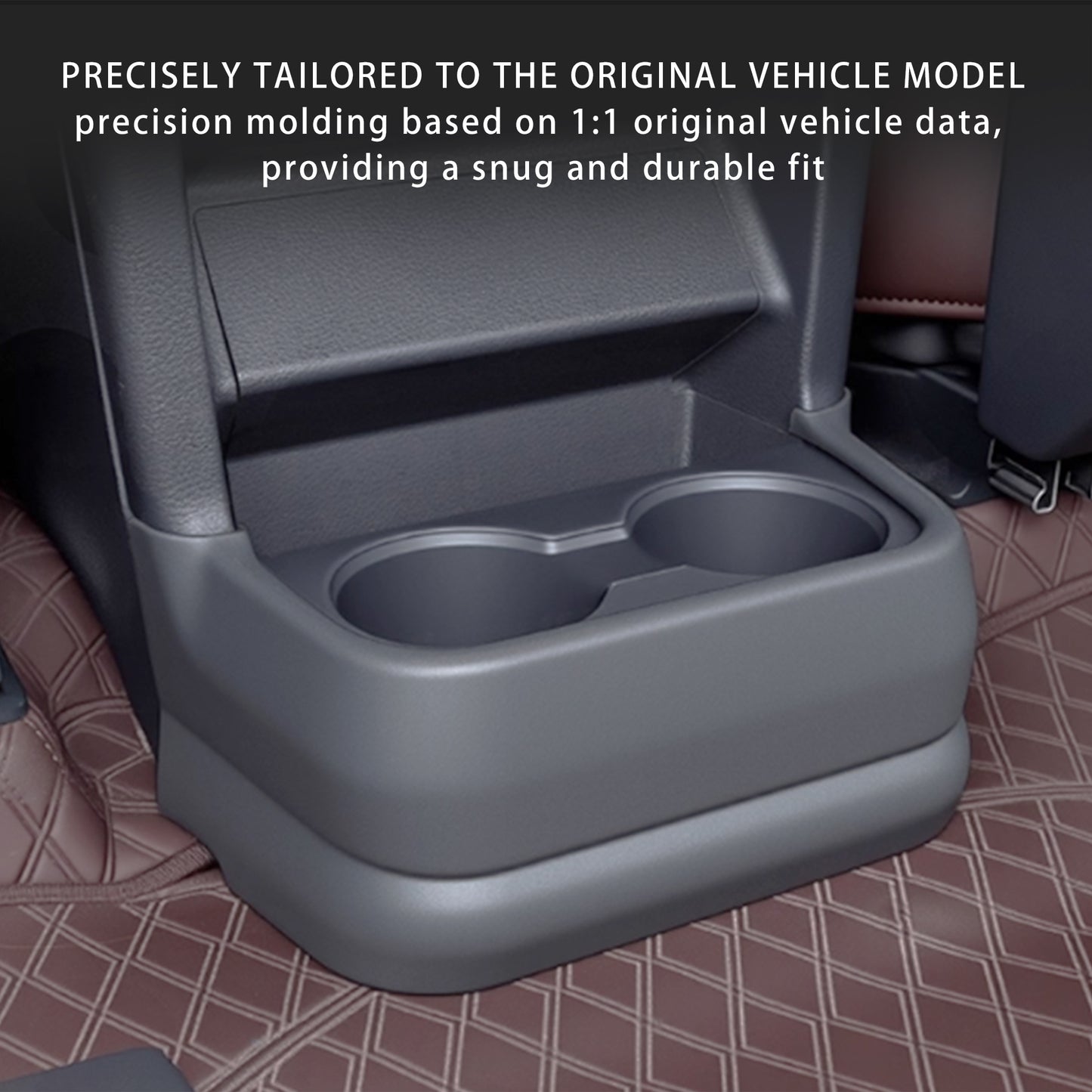 Center Console Rear Cup Holder Anti Kick Cover for Sienna 2021 2022 2023 2024 2025 2026,Rear Cup Holder Panel Cover for Sienna LE Limited Platinum SE XLE XSE