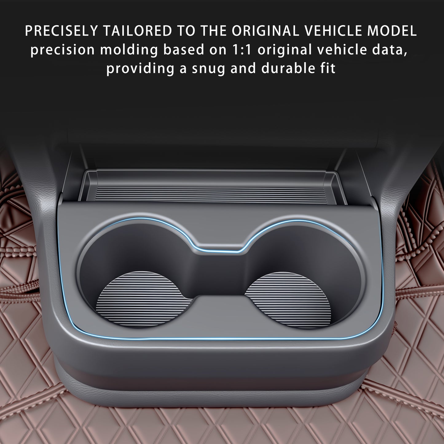 Center Console Rear Cup Holder for Sienna 2021 2022 2023 2024 2025,Cup Holder Organizer for Sienna LE Limited Platinum SE XLE XSE