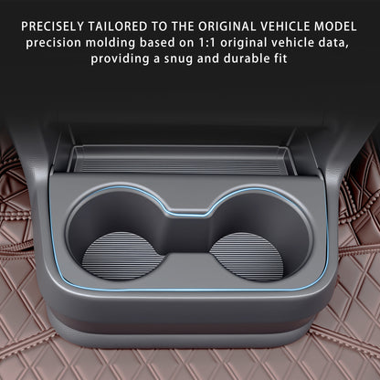 Center Console Rear Cup Holder for Sienna 2021 2022 2023 2024 2025,Cup Holder Organizer for Sienna LE Limited Platinum SE XLE XSE