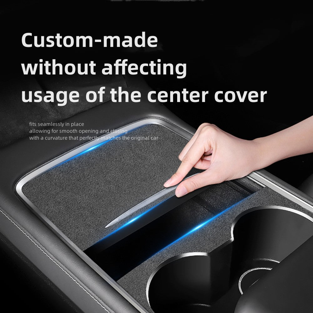 Envolturas de consola central de material de ante premium para Tesla Model 3/Y