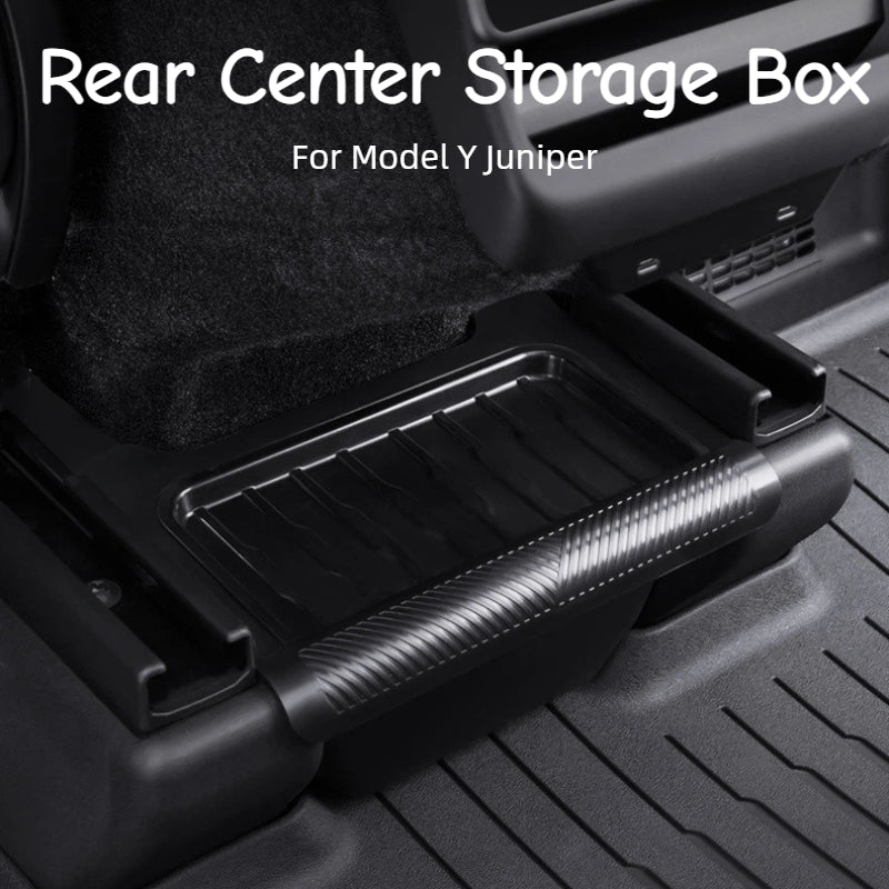 Organizátor zadní konzoly s víkem proti skluzu | Úložný box Gen 2 TPE pro model Tesla Y 2020-2025 Juniper