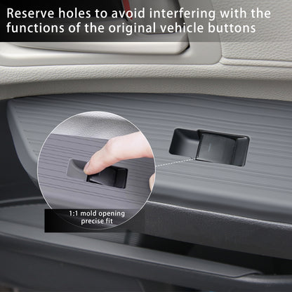 Car Door Window Lift Panel Switch Cover for Sienna 2021 2022 2023 2024 2025 Accessories,Silicone Interior Decoration for Sienna(Window Lift Panel) 2PCS