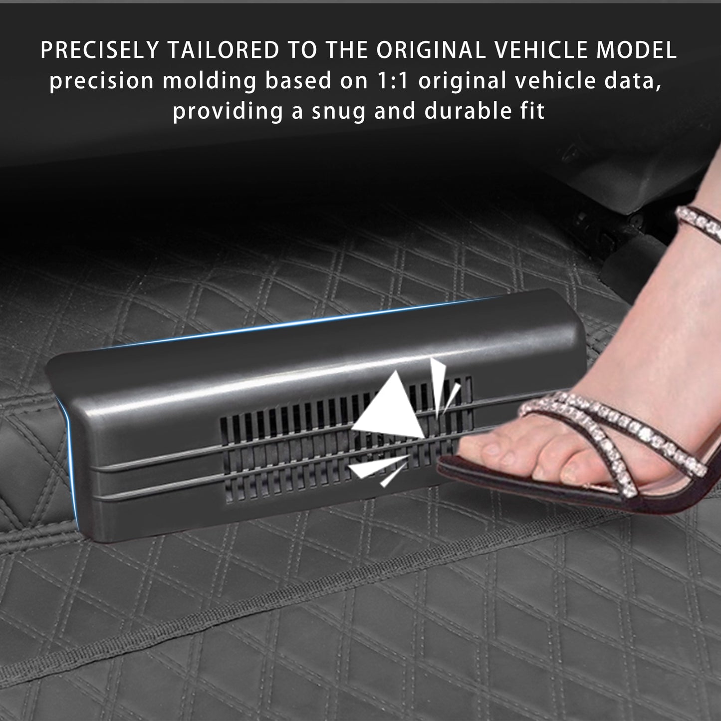 Center Console Air Vent Cover for Sienna 2021 2022 2023 2024 2025 ABS Material Mesh Rear Floor Backseat Under Seat Air Flow Vent Grille Protection Cover for Sienna Accessories 2Pcs Black