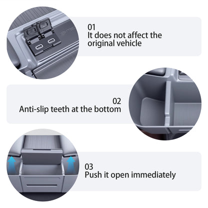 Center Console Rear Armrest Organizer for Sienna 2021 2022 2023 2024 2025 2026,Central Control Organizer for Sienna Interior Accessories