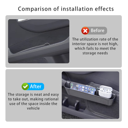 Car Door Organizer Tray for Sienna 2021 2022 2023 2024 2025(2PCS),Hanging Storage Box Pocket for Sienna Accessories