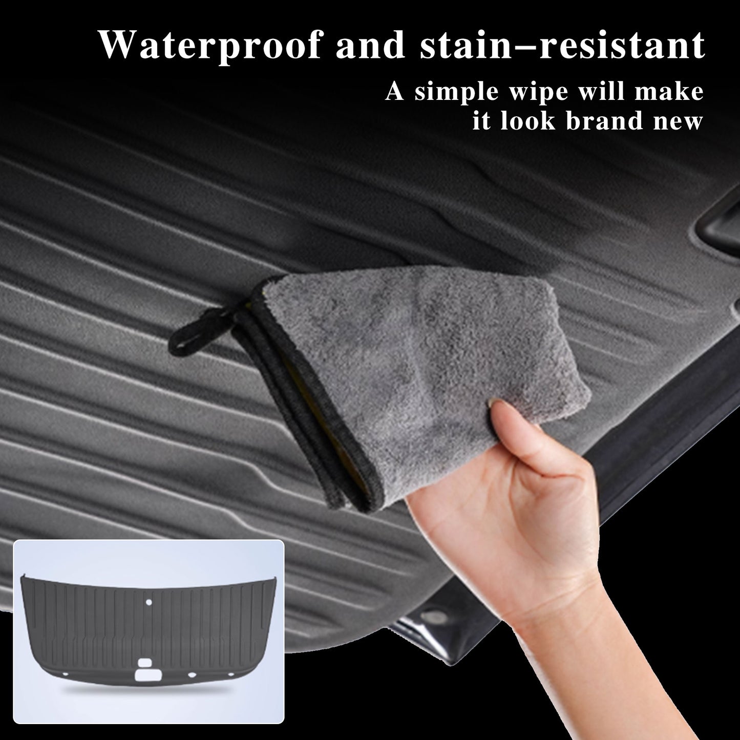 Trunk Tailgate Mat for Tesla Model Y Juniper 2025 2026 (5-Seater) – TPE Rear Door & Cargo Protector Pad Model y Juniper Accessories