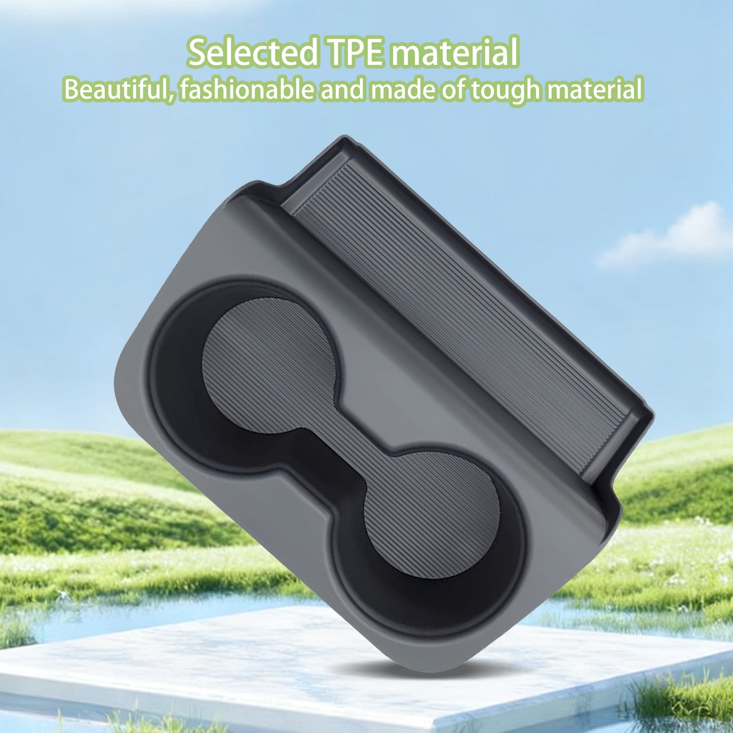 Center Console Rear Cup Holder for Sienna 2021 2022 2023 2024 2025,Cup Holder Organizer for Sienna LE Limited Platinum SE XLE XSE