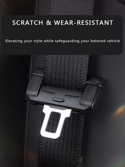 High-Elastic Silicone Seat Belt Buckle Covers for All Model 3/Y/S/X New Model 3 Highland