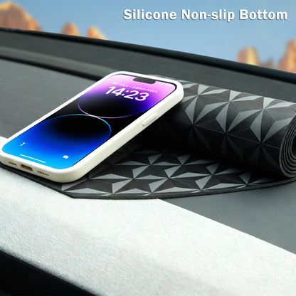 Dashboard Cover Model Y Juniper Accessories [Anti-Glare and Sun Protection] Suede Dash Mat for New Model Y Juniper 2025 2026 Dashboard Decorative Interior Auto Accessories (Black)