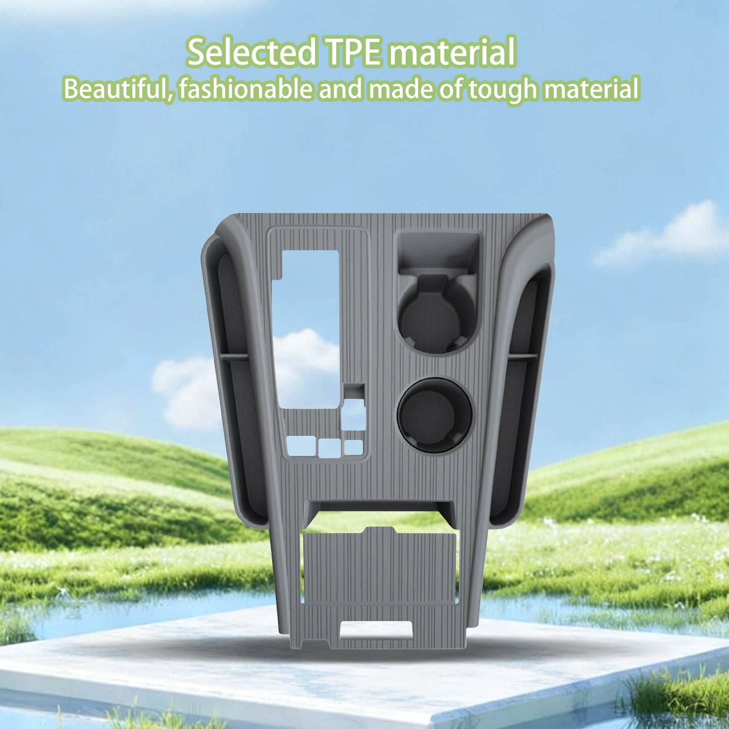 Center Console Cover Organizer Tray for Sienna 2021-2025,Central Control Silicone Gear Shift Panel Trim Cover Interior Storage Box for Sienna Accessories