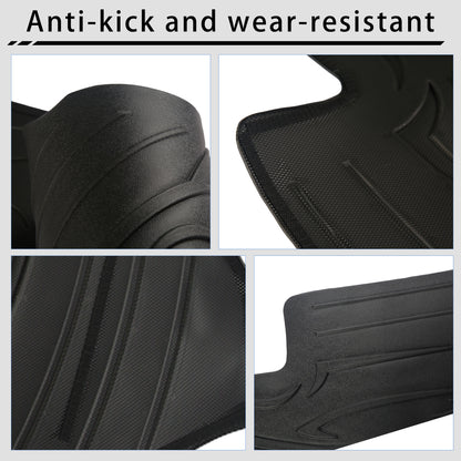Center Console Side Anti-Kick Mats for 2025 2026 Tesla Model Y Juniper Waterproof & Dust Resistant Protector Cover Front Seat Side with car line Patterns TPE Material Interior Accessories 2PCS