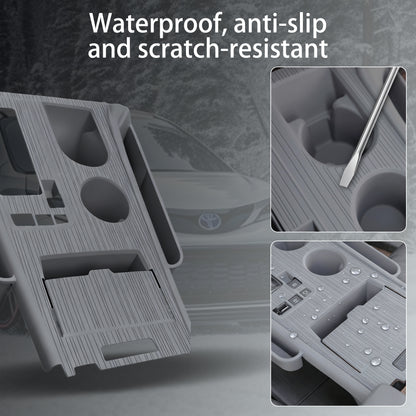 Center Console Cover Organizer Tray for Sienna 2021-2025,Central Control Silicone Gear Shift Panel Trim Cover Interior Storage Box for Sienna Accessories