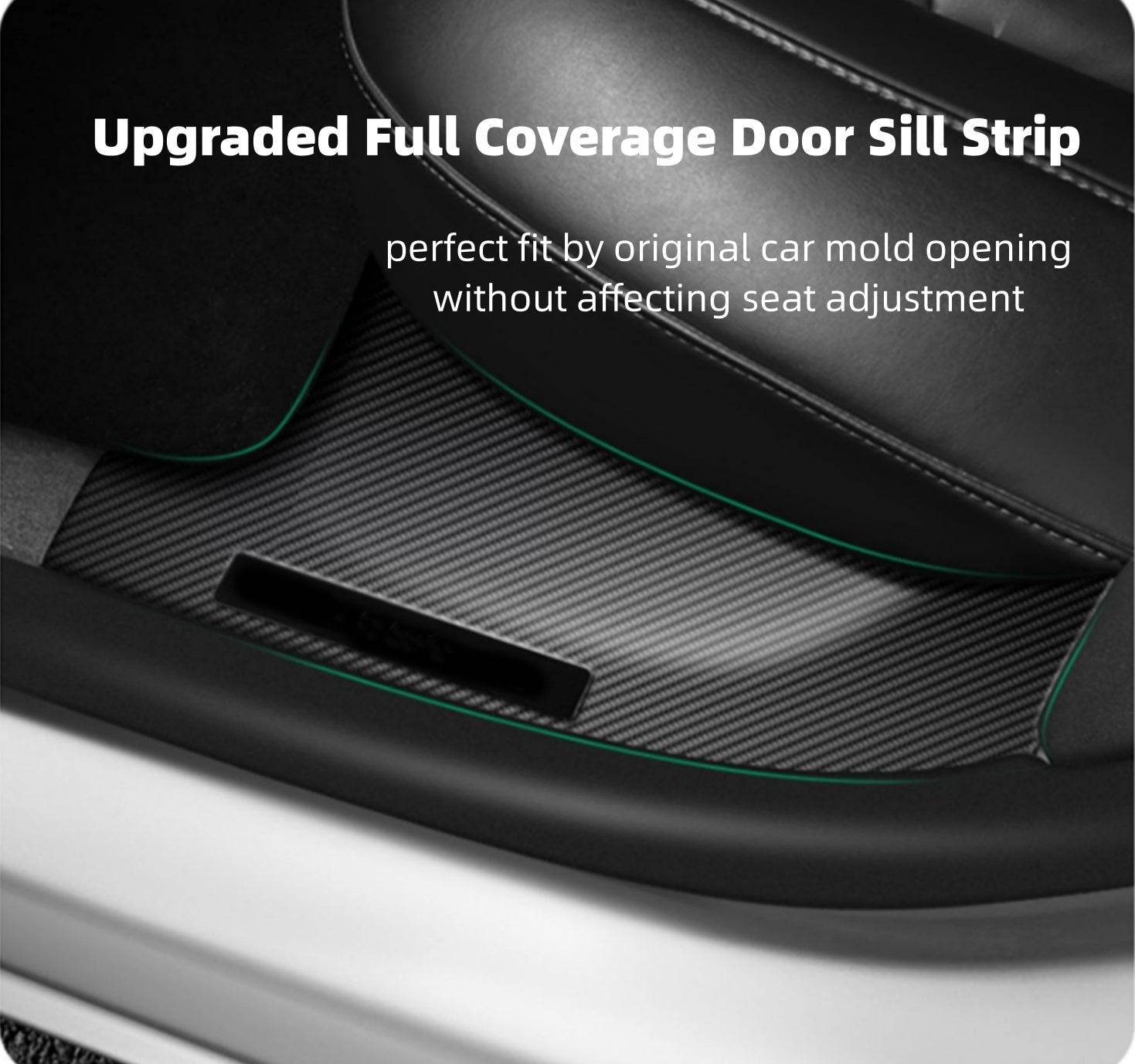 Door Sill Strip Threshold Bar Welcome Pedal Stainless Steel Carbon Fiber  Protection For Tesla Model 3 Yaccessories Modification