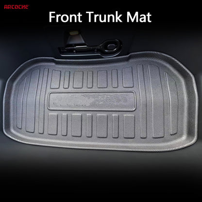Tesla Model 3 Front Trunk Mats & Rear Sub Trunk Mats Cargo Liner For 2020 2021 2022 2023, Custom