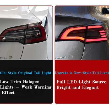 Eagle Eye Style Full LED Tail Lights For Tesla Model 3/Y