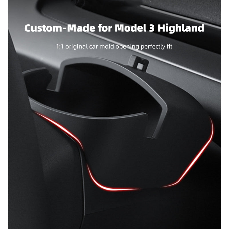 Lenkrad-Aufbewahrungsbox mit Silikon-Handyhalter und Brillenaufbewahrung für 2024 neues Modell 3 Highland-Zubehör