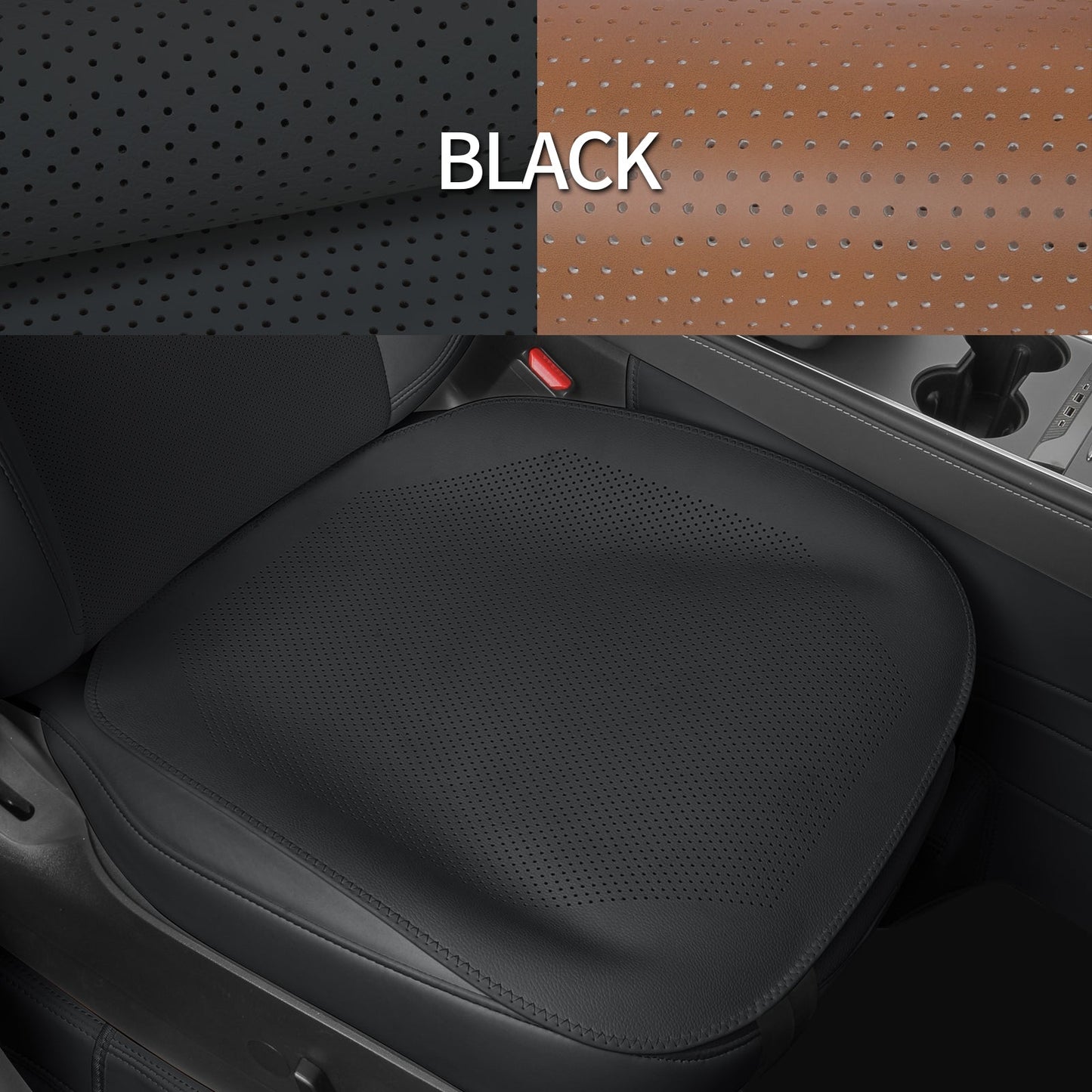 Breathable Ultra-Thin Leather Seat Cushion for All Cars